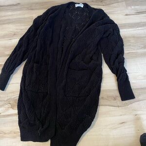 No Boundaries Black Women's Cardigan- Womens size M